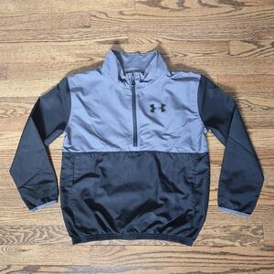 Under Armour Black and Gray Pullover Jacket Size Medium